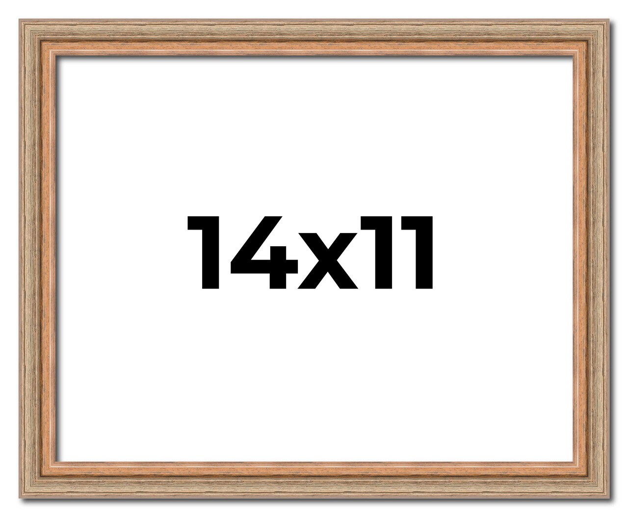 11x14 Deco Picture Frame with UV-Resistant Acrylic & Acid Free Backing, Available in 3 Finishes - Black, Brown, and Silver